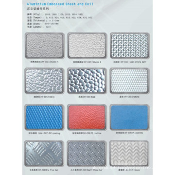 Aluminum Stucco Embossed Sheet&Aluminum Embossed Sheet/Coil in Patterns